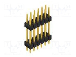 Connector: pin strips; pin header; male; PIN: 12; 2.54mm; THT; 2x6
