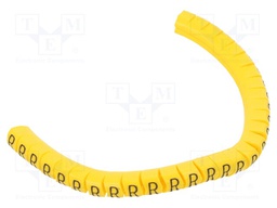 Markers for cables and wires; Label symbol: R; 2.5÷5mm; PVC; PA