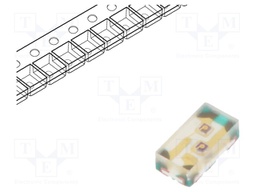 LED; SMD; 1608; red/yellow-green; 1.6x0.8x0.5mm; 120°; 20mA