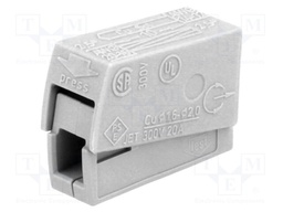 Installation quick splice; spring clamp; 0.5÷2.5mm2; 400V; 24A