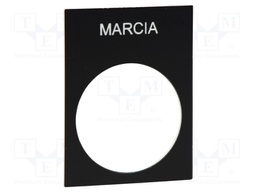 Label; control station