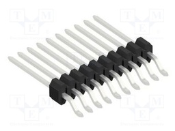 Connector: pin strips; pin header; male; PIN: 10; 1.27mm; SMT; 1x10