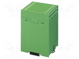 Enclosure base; green; UL94HB; EG 67,5; for DIN rail mounting