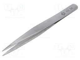 Tweezers; 120mm; universal; Blade tip shape: sharp,serrated