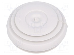 Grommet; stepped,with bulkhead; Ømount.hole: 23mm; SBS; grey; IP55