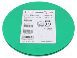 Markers for cables and wires; Label symbol: 6; 2÷5mm; PVC; blue