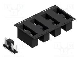 Connector: pin strips; pin header; male; PIN: 20; 2.54mm; SMT; 2x10