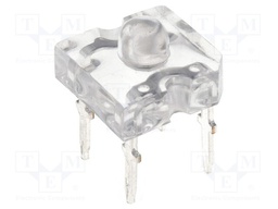 LED Super Flux; 7.62x7.62mm; white cold; 4000÷6000mcd; 60°; 20mA