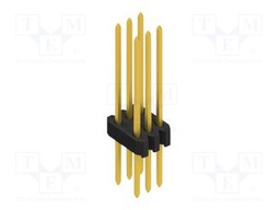 Connector: pin strips; pin header; male; PIN: 6; 1.27mm; THT; 2x3