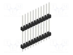 Connector: pin strips; pin header; male; PIN: 11; 2.54mm; THT; 1x11
