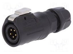 Plug; Connector: circular; size 12; 02; male; PIN: 5; with latch