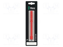 Adapter; 1/4"; insulated; 154mm; socket wrenches 1/4 "; VDE 712