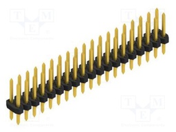 Connector: pin strips; pin header; male; PIN: 38; 2mm; THT; 2x19