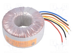 Transformer: toroidal; 300VA; 230VAC; 25V; 25V; 6A; 6A; 2.4kg; H: 60mm