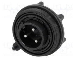 Connector: circular; socket; male; PIN: 3; Buccaneer Standard; IP68
