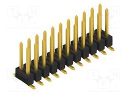 Connector: pin strips; pin header; male; PIN: 22; 2.54mm; SMT; 2x11