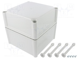 Enclosure: multipurpose; X: 188mm; Y: 188mm; Z: 180mm; SOLID; grey