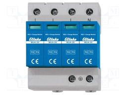 Surge arrester; Type 2; 40kA; Uoper.max: 275VAC; IP20; 1.2kV
