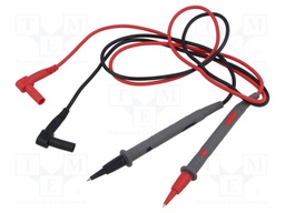 Test leads; Imax: 10A; Len: 1m; probe tip,banana plug 4mm