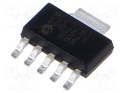 IC: voltage regulator; LDO,linear,fixed; 5V; 0.2A; SOT223-5; SMD