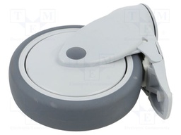 Transport wheel; Ø: 125mm; H: 161mm; torsional with lock; 100kg