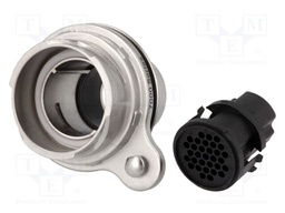 Connector: circular; socket; female; PIN: 32; w/o contacts; 3A; 200V