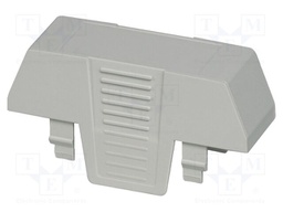 Upper housing; without connection hole; grey; EH 22,5; X: 22.6mm