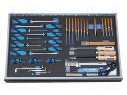 Kit: general purpose; tool trolley; 36pcs.