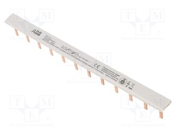 Busbar; 10mm2; Poles: 1; 690VAC; 690VDC; Inom: 63A; No.of mod: 12