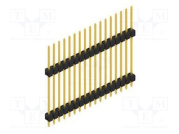 Connector: pin strips; pin header; male; PIN: 17; 2.54mm; THT; 1x17