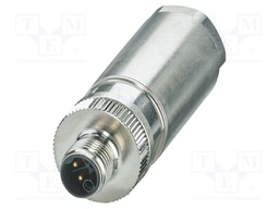Connector: M12; plug; PIN: 5; 690V; straight; IP65; push-lock; 16A