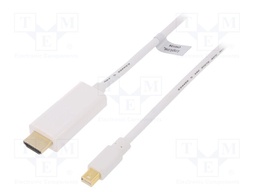 Cable; DisplayPort 1.2; mini DisplayPort plug,HDMI plug; 3m