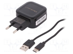 Power supply: switched-mode; 5VDC; 3.4A; Out: USB x2; 17W