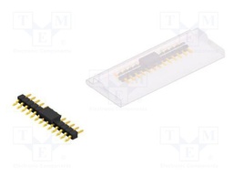 Connector: pin strips; pin header; male; PIN: 13; 2.54mm; SMT; 1x13