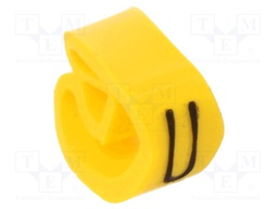 Markers for cables and wires; 4÷10mm; PVC; -30÷80°C; leaded