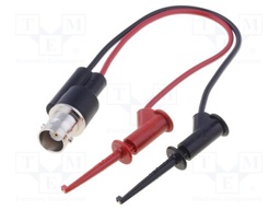 Test lead; PVC; 149mm; red and black; 60VDC