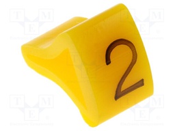 Markers for cables and wires; Label symbol: 2; 3÷6.5mm; H: 9mm