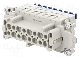 Connector: rectangular; female; Han ES Press; PIN: 16; 16+PE; 16A