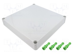 Cover; 320x320x50mm; for enclosures; grey