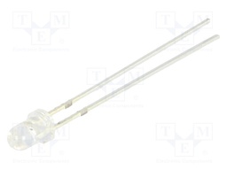 LED; 3mm; blue; 4200÷5800mcd; 30°; convex
