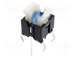 Microswitch TACT; SPST-NO; Pos: 2; 0.05A/12VDC; THT; LED; blue; 1.6N