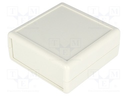 Enclosure: multipurpose; 1593; X: 66mm; Y: 66mm; Z: 28mm; ABS; grey