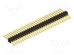 Connector: pin strips; pin header; male; PIN: 31; 1.27mm; SMT; 1x31