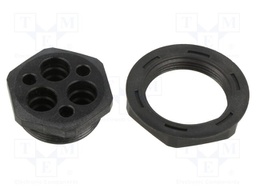 Multigate grommet; polycarbonate; Holes no: 6; -20÷100°C; UL94V-2