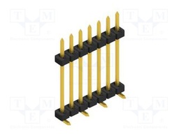 Connector: pin strips; pin header; male; PIN: 7; 2mm; SMT; 1x7; 100V