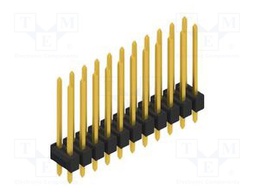 Connector: pin strips; pin header; male; PIN: 22; 2.54mm; THT; 2x11