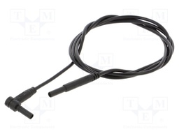 Test lead; 10A; banana plug 2mm,angular banana plug 2mm; Len: 1m