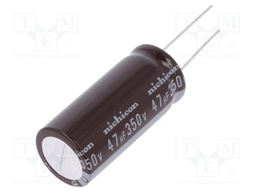 Capacitor: electrolytic; low impedance; THT; 47uF; 350VDC; ±20%
