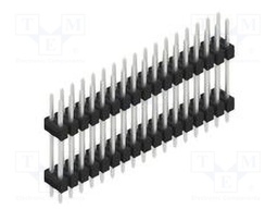 Connector: pin strips; pin header; male; PIN: 34; 2.54mm; THT; 2x17