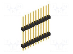 Connector: pin strips; pin header; male; PIN: 11; 2.54mm; THT; 1x11